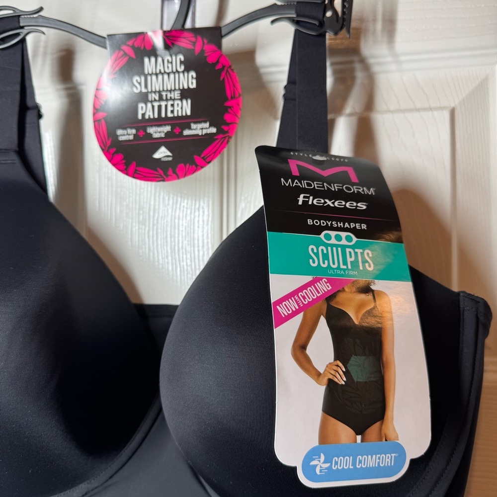 Maidenform Bodyshaper Flexees 3XL Black Floral Front Waist XXXL - Picture 6 of 6